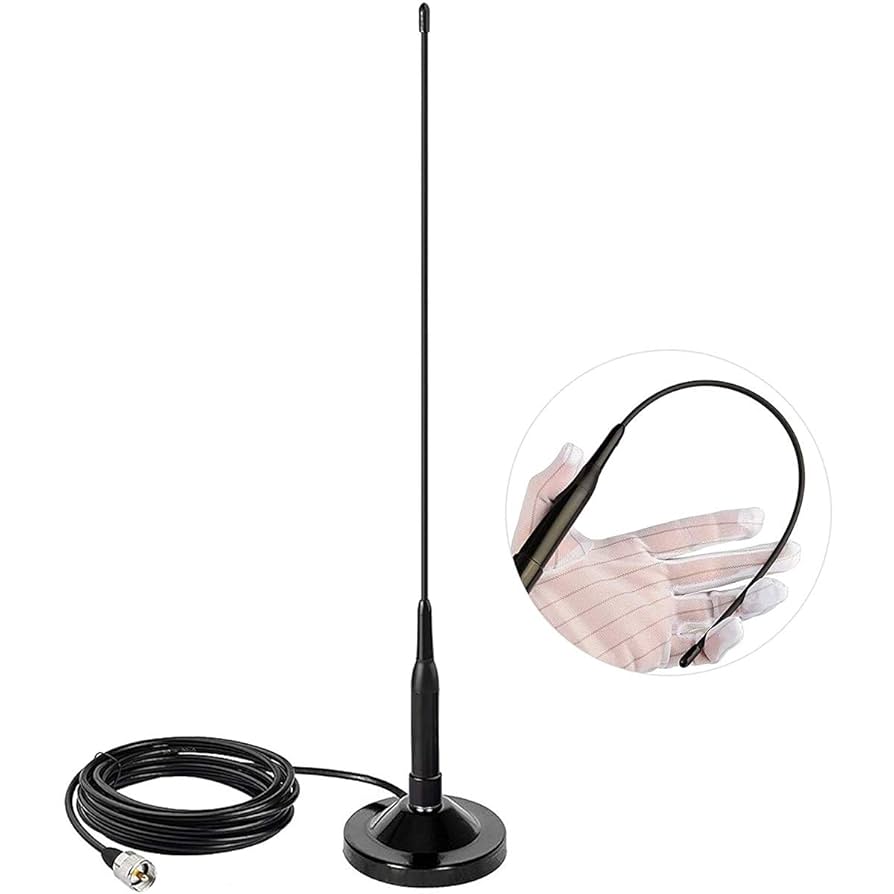 VHF／UHF ANTENNA Amazon.com: Mobile Radio Antenna Dual Band VHF/UHF 136